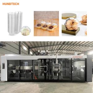 0.15MM Thickness Cake Box Making Machine Plastic Containers PLC