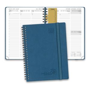China ECO PU Leather 16-Month Weekly Planner 2023-2023 Night Blue With Weekly And Monthly Schedules on sale