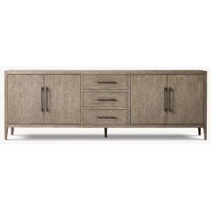 Quality Medieval Style Walnut Console Table Roller Shutter Door Cabinet for sale