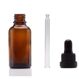 Aromatherapy Glass Amber Dropper Bottles 30ml For Essential Oil