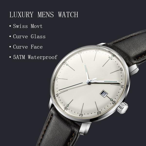 Stainless Steel Mineral Crystal Watch Mesh Band 3 Atm Water Resistant