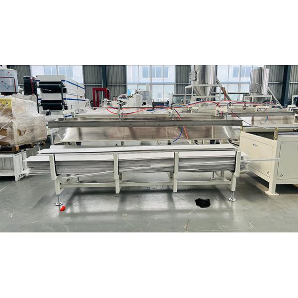 65mm Twin Screw PVC Rain Gutter Making Machine With Counter Rotating