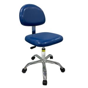 Ergonomic Armless Lab PU Leather Chairs