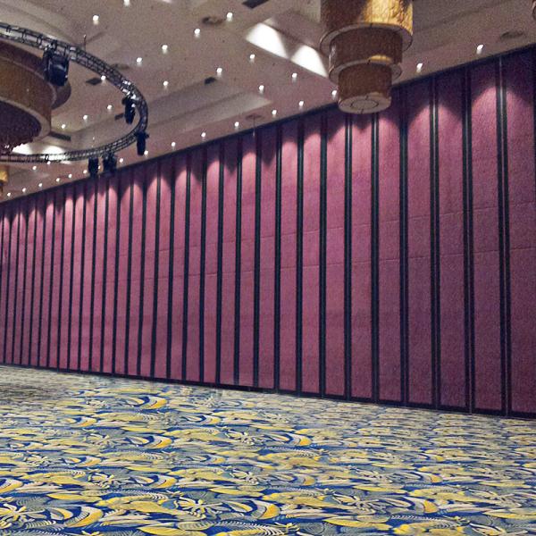 Aluminum Frame Folding Partition Walls Movable Acoustic Sliding Auditorium Door Room Divider For Exhibition Hall