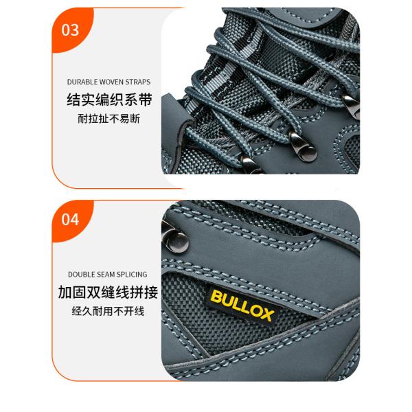 Oxford Cloth Security Boots Men PU Injection Sole Steel Plate Anti Proof Work For Mens