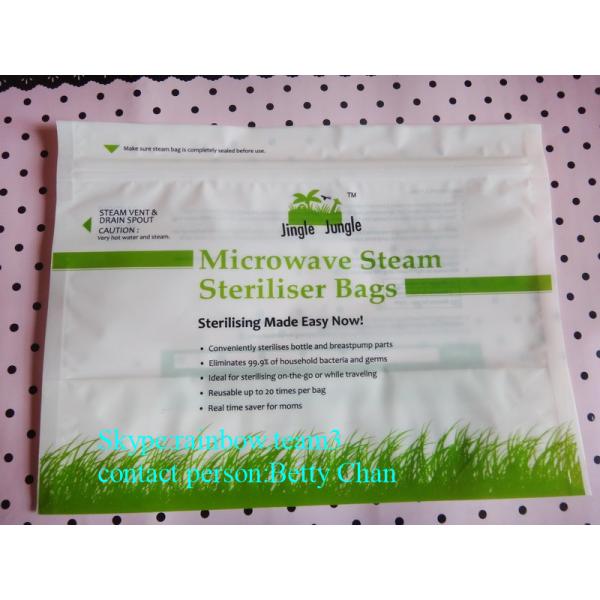 Buy Custom printing wholesale stand up k microwave steriliser bag at wholesale prices