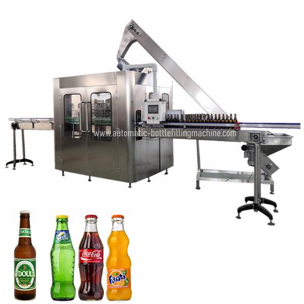 Buy 750ml Beer Glass Bottle Filling Machine with rotary capping function at wholesale prices
