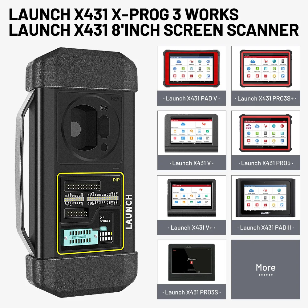 LAUNCH X431 X-PROG 3 Auto Key Programming Tool Xprog 3 Immobilizer Programmer Read Write Car Key Chip For X431 V PRO3S+