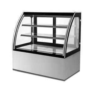 Curved Glass Cake Fridge Showcase Easy Thorough Cleaning