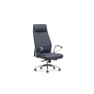 Conjoined Armrest 360° Swivel Revolving Leather Chair With Castors