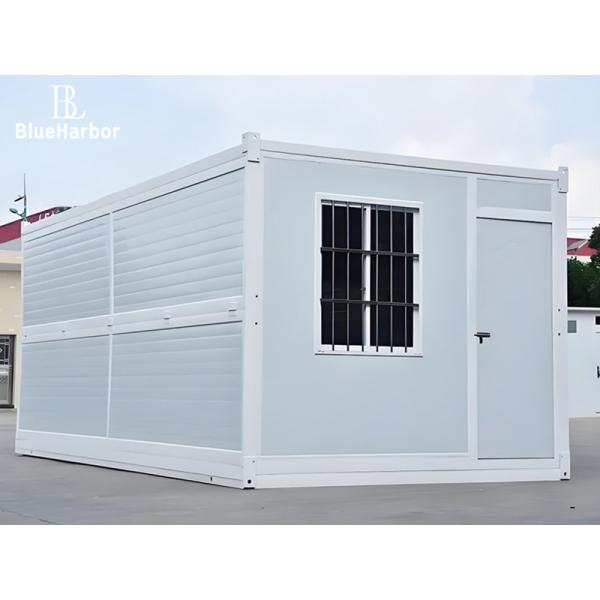 Buy Prefab Foldable Flat Pack Modular Folding Container House Emergency Shelter at wholesale prices
