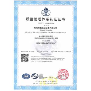 FLUTEC HYDRAULICS (CHANGZHOU) CO., LTD. Certifications