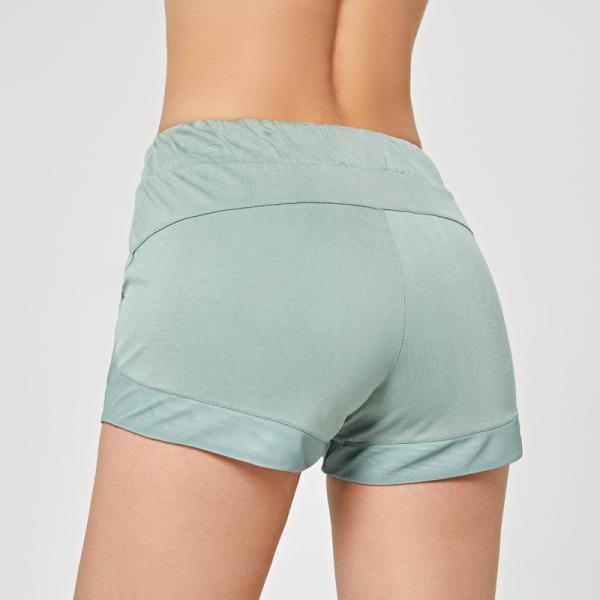 Oem Factory Manufacturer Custom Logo Women Anti Wrinkle Soft Running Shorts Breathable Yoga Shorts With Pockets