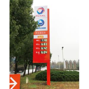 IP65 Waterproof LED Display Board Gas Station LED Pylon Sign