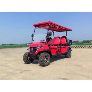 Quality Six Seater Bright Pink Electric Off Road Luxury Golf Cart Lithium Battery Supports Customized Color And LOGO for sale