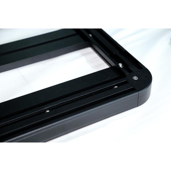 1889*1225mm Anodic Oxidated Surface Steel Aluminum Black Roof Rack for Y60 SUV Car Bar 4x4