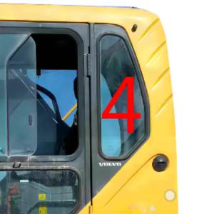 EC360B VOLVO Mini Digger Glass Replacement Windshield Left Back Side Position No