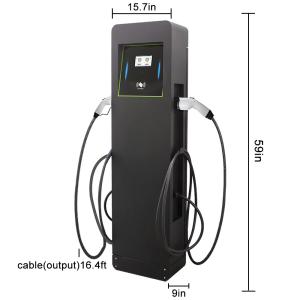 China Ev charging station double gun GB/T 20234 7kw+7kw 32A  Commercial OCPP 1.6J OEM  ODM on sale