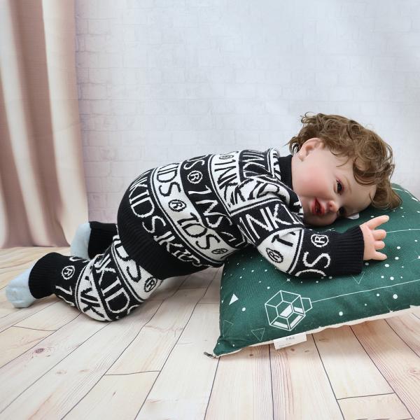 Wholesale High Quality 100% Cotton Baby Clothes Boys Pants Children Kids Sweater Set
