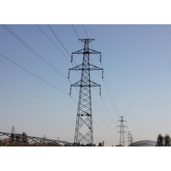 High Tension Steel Transmission Tower , 33kv Transmission Line Towers ISO