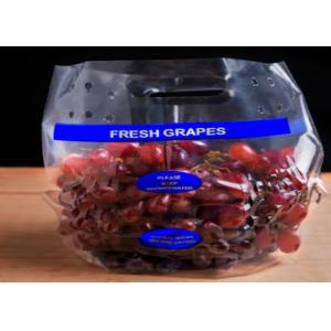 High Transparency Fresh Fruit Bags Slide Zipper CPP Stand Up Sachet With Holes