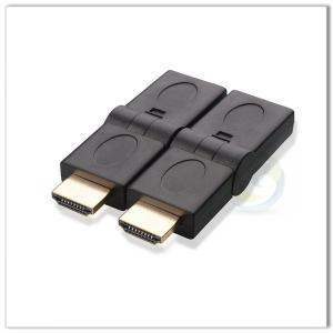 QS AD004， HDMI male to HDMI Female swivel adapter