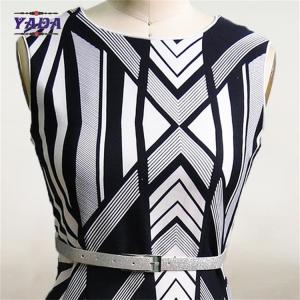 2018 geometric print design fashion clothing dresses lady for fat women