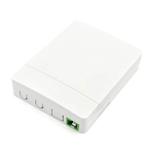 ABS PC Optical Termination Outlet With SC Adapters Fiber Access Terminal