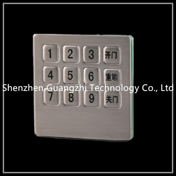 3x4 Layout 12 Button Keypad Matrix Type , Wired Numeric Keypad For Access