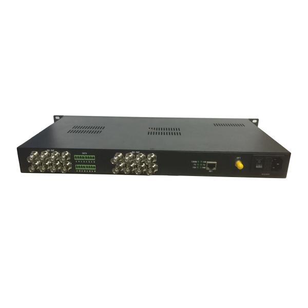 Buy 16-ch HD-SDI  Extender with Ethernet over single fiber optic cable at wholesale prices