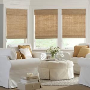 Anti Mildew Reed Bamboo Mat Blockout Roller Blinds