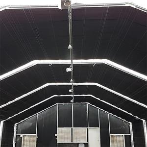 Agricultural Single Span Poly Hydroponic System Tunnel Blackout Greenhouse Light