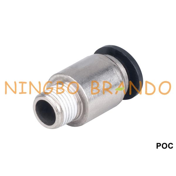 Buy POC Series Round Male Straight Pneumatic One Touch Fittings at wholesale prices