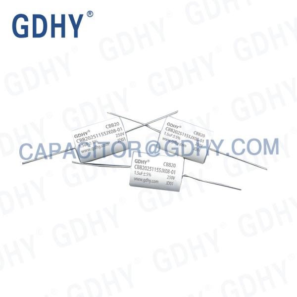 Buy CBB20 1.5UF 250VDC Axial Audio Film Capacitor at wholesale prices