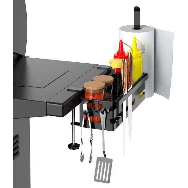 Buy Clamp Mount 28"/36" Upgraded Grill Griddle Caddy with Paper Towel Holder Knife Rack at wholesale prices