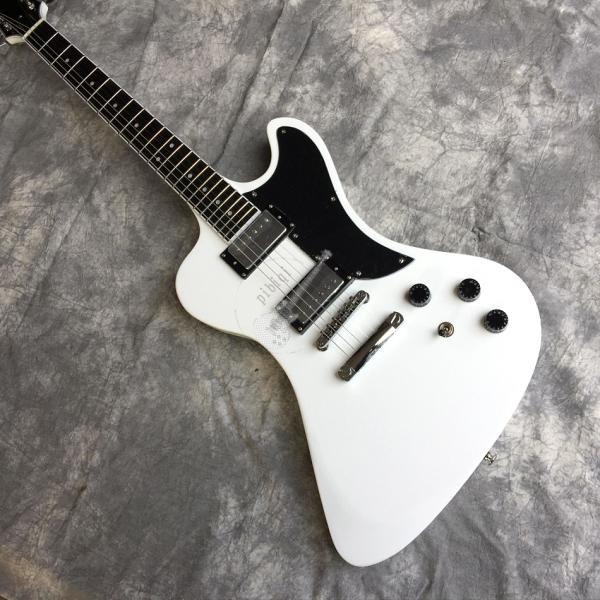 Free delivery, hot selling electric guitar, white hardware, front brown back red body, all colors and logo can be custom