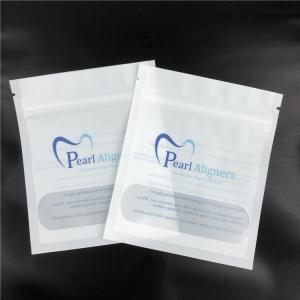 Invisible Aligners CMYK MOPP Reusable Mylar Bags 120mic With Clear Front Window