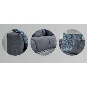 Modern Fabric Metal Base Couch L Shaped Living Room Sofa
