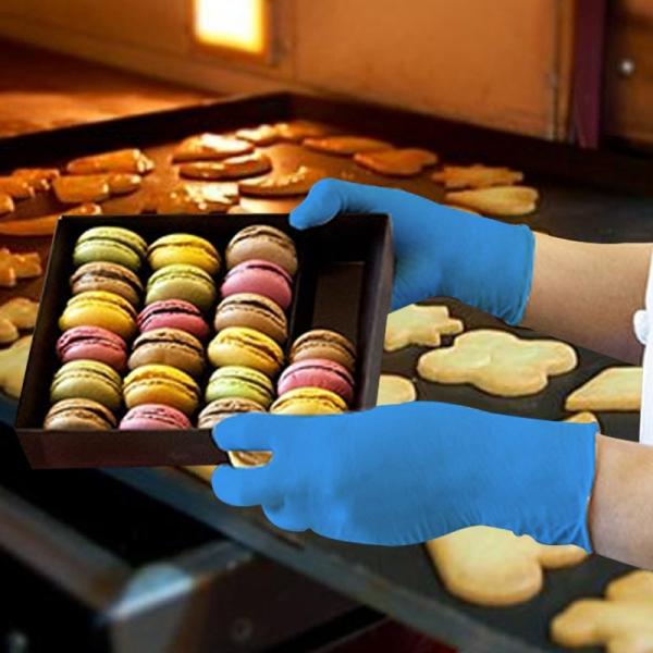 Buy Customize Disposable Nitrile Gloves , Blue Nitrile Coated Gloves Soft at wholesale prices