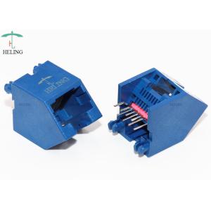 Buy cheap 45 Degree Unshielded Lan Connector 8P8C Thru - Hole Type For RJ45 Junction from wholesalers