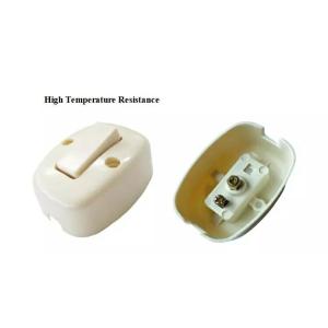 Electrical Cord Line Inline White ABS Wall Switch Socket
