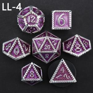 DND metal dice, Dragon and Dungeon polyhedral RPG dice, 7 tabletop game dragon