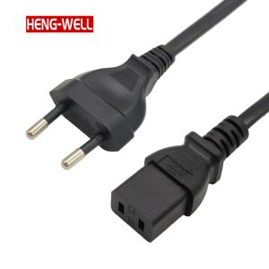 2.5A Eu Power Cord with 250V IEC C9 Connector 2 Pin Power Extension Cords for