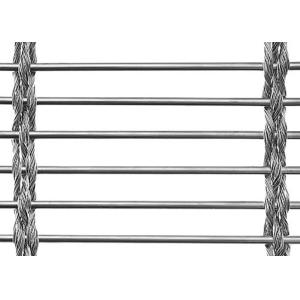 Ss304 Woven Wire Stainless Steel Architectural Mesh Metal Stair Safety