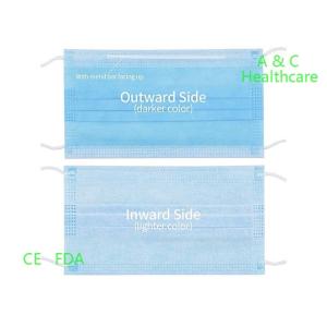 Comfortable Medical Protective Face Mask Rectangle Earloop Surgical Mask