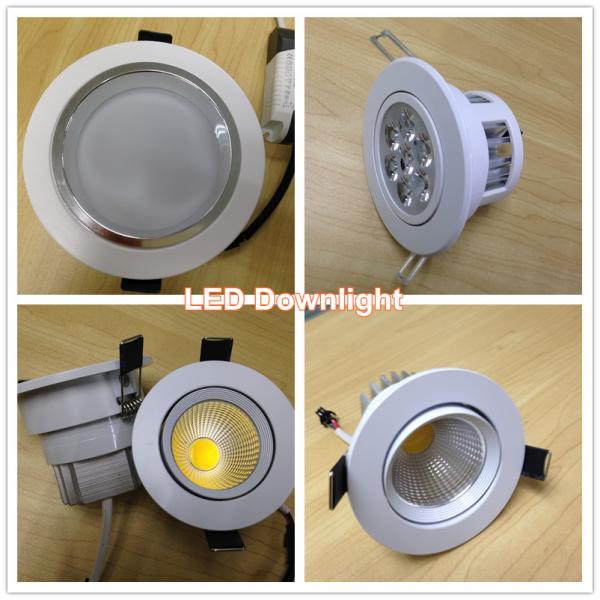 Recessed COB LED Downlight 240v IP44 100 lm / w 8w , LED Down Light Fixtures