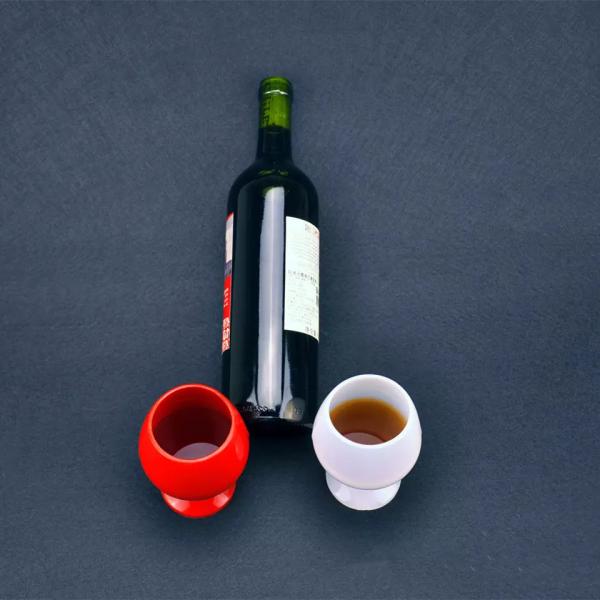 Travel Creative Disposable Silicone Wine Cup for Outdoor Camping Standing Goblet
