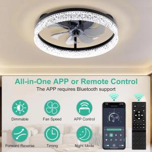 Factory Modern Home Black White Gold Lamp Certificate 48W Ceiling Fans