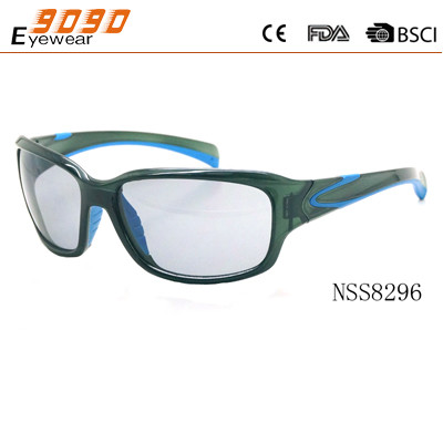 Buy 2017 new style sports sunglasses ,made of plastic, suitable for men at wholesale prices