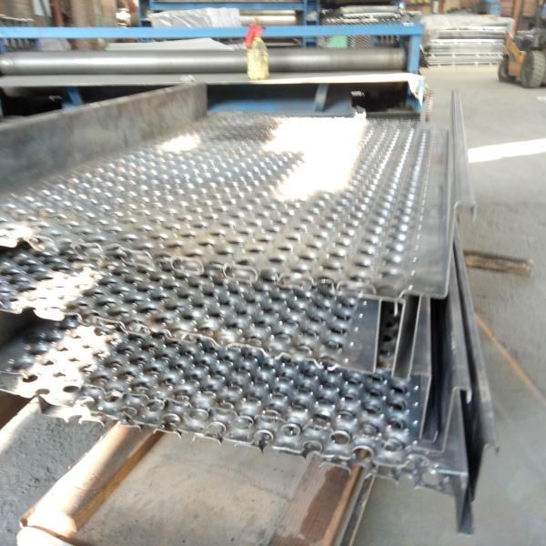 Roof Safety Walkway Steel 1.5mm Grip Strut Grating Outdoor Antislip Hole O Shape